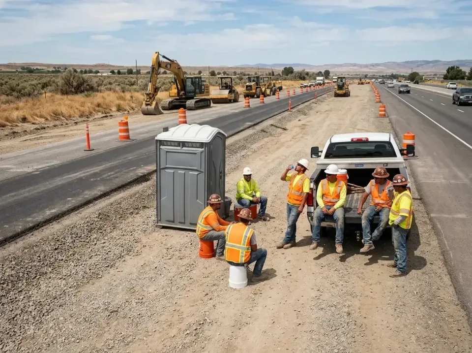 highway-road-construction-crew-007 — frequently asked questions, Porta Potty and Restroom Rentals in Garnet, CA